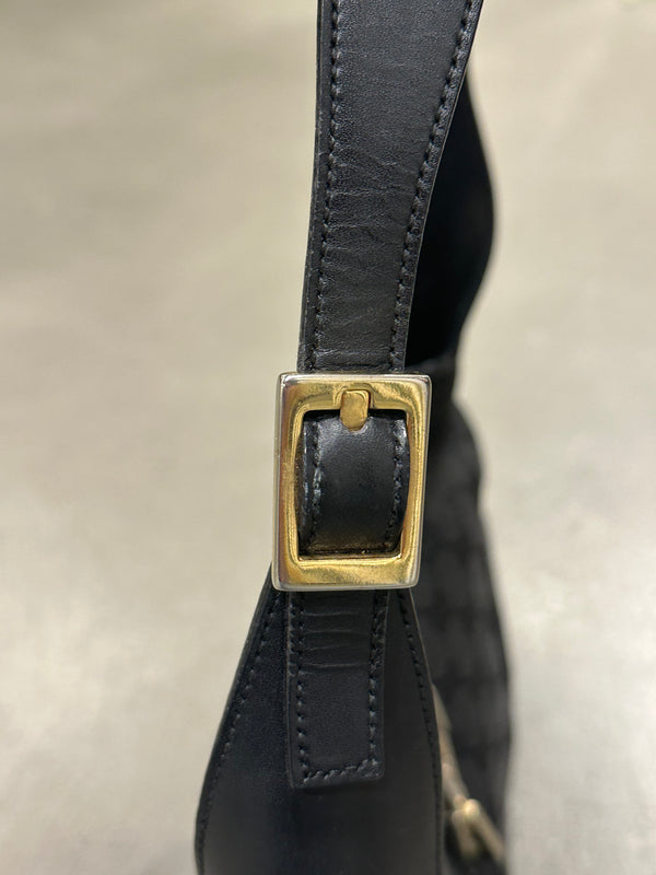 1990s Gucci Jackie GG canvas shoulder bag