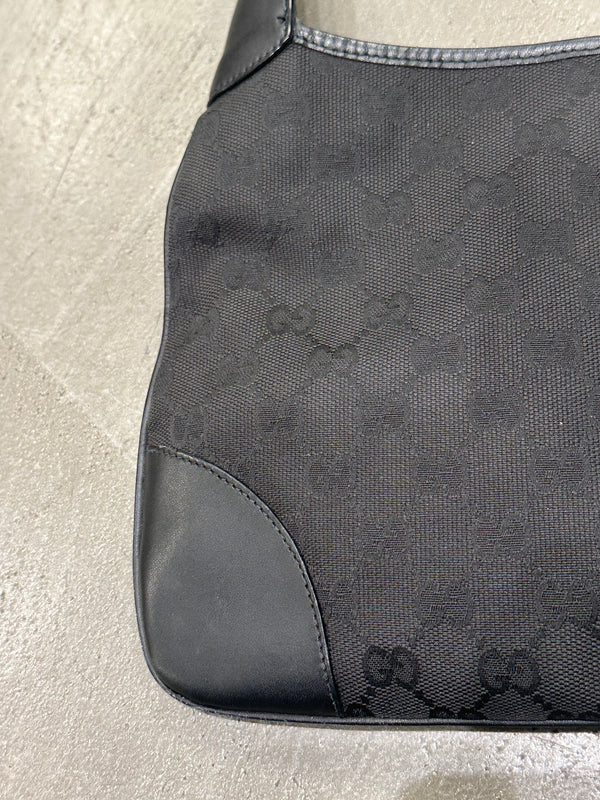 1990s Gucci Jackie GG canvas shoulder bag