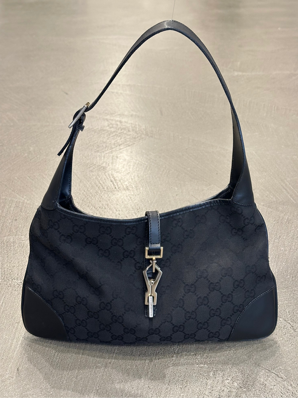 1990s Gucci Jackie GG canvas shoulder bag