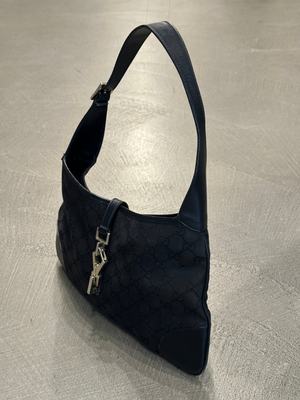 1990s Gucci Jackie GG canvas shoulder bag