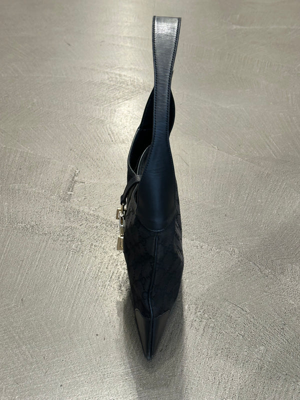 1990s Gucci Jackie GG canvas shoulder bag