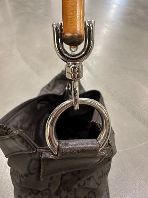 1990s Gucci hobo bag with bamboo handle