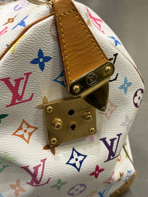 2003 Louis Vuitton X Takashi Murakami multicolor monogram Keepall 45
