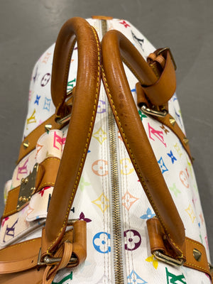 2003 Louis Vuitton X Takashi Murakami multicolor monogram Keepall 45