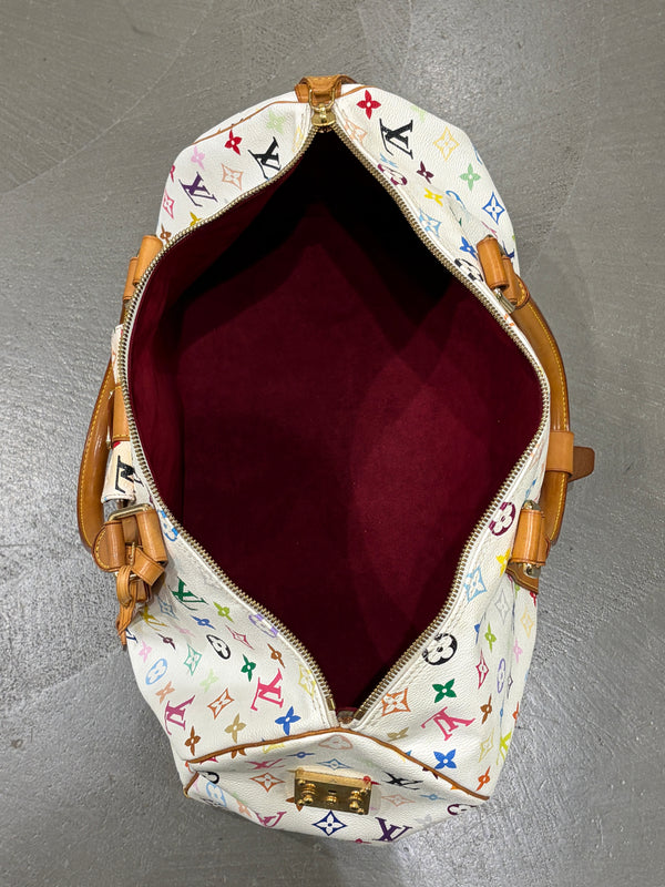 2003 Louis Vuitton X Takashi Murakami multicolor monogram Keepall 45