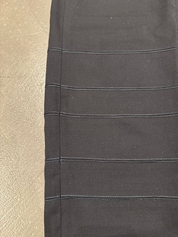 1990s Salvatore Ferragamo wool long paneled skirt