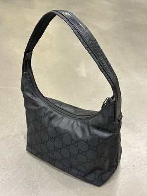 2000s Gucci GG Monogram nylon hobo bag
