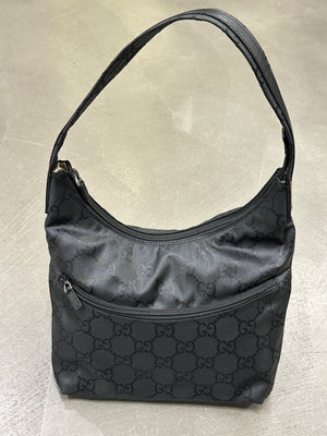 2000s Gucci GG Monogram nylon hobo bag