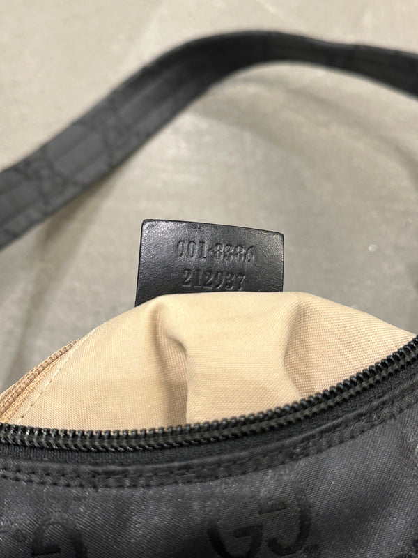 2000s Gucci GG Monogram nylon hobo bag