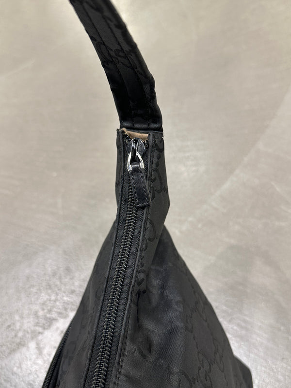 2000s Gucci GG Monogram nylon hobo bag