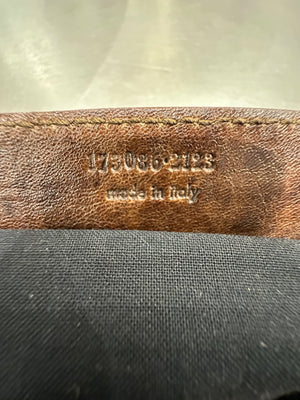 2000s Balenciaga "Work" distressed leather bag