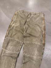 Load image into Gallery viewer, 1980s Armani padded knee moto pants with hidden side-zip pockets
