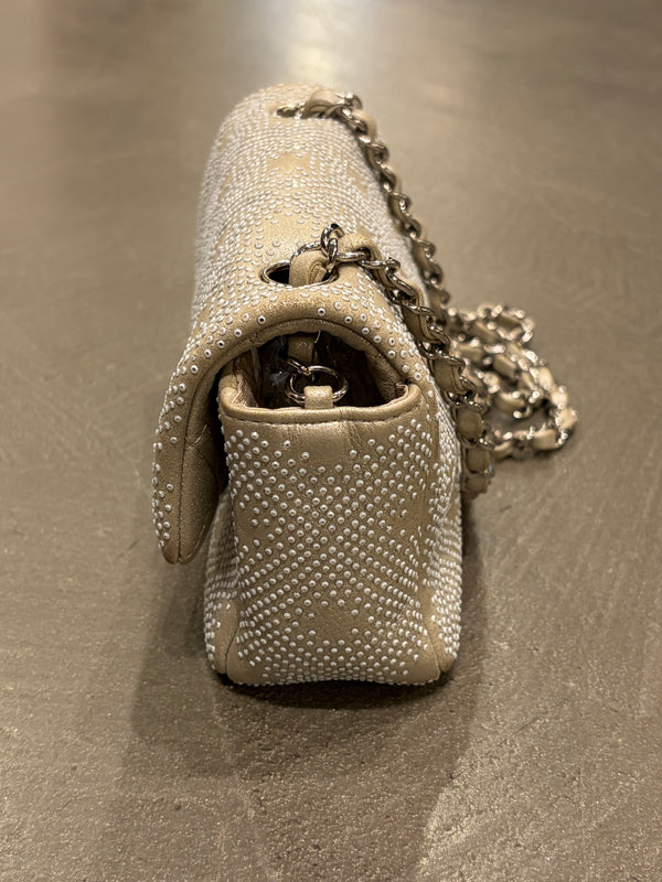 2012-2013 Chanel studded small leather flap bag