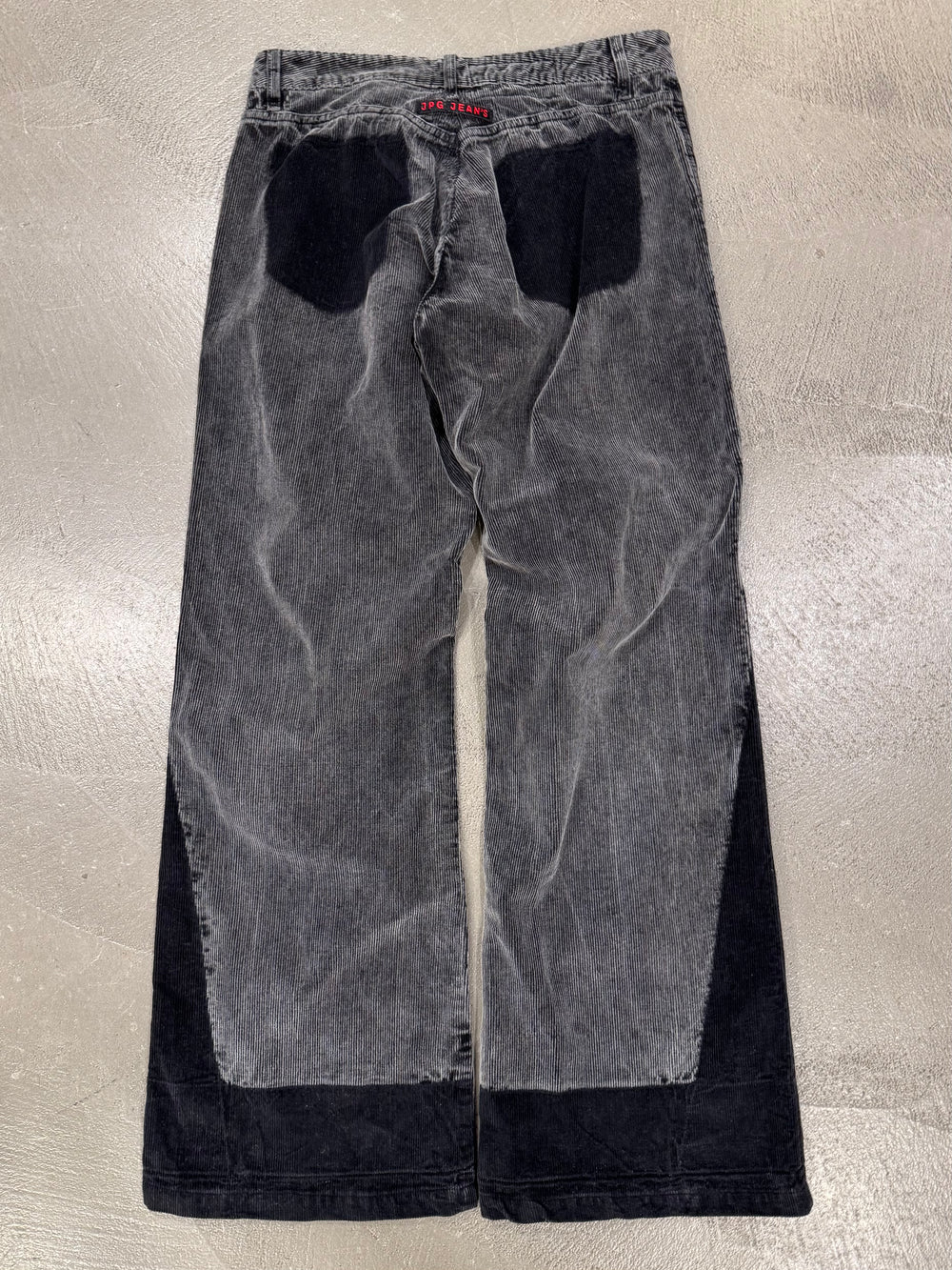 S/S2003 Jean Paul Gaultier flared patchwork jeans