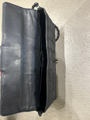 2001 Chanel Chocolate Bar travel line shoulder bag