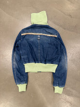Load image into Gallery viewer, Dolce &amp; Gabbana turtleneck denim bomber jacket
