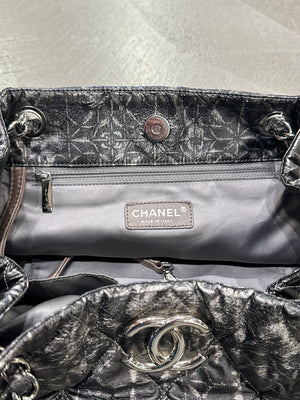 2009-2010 Chanel quilted nylon chain tote bag
