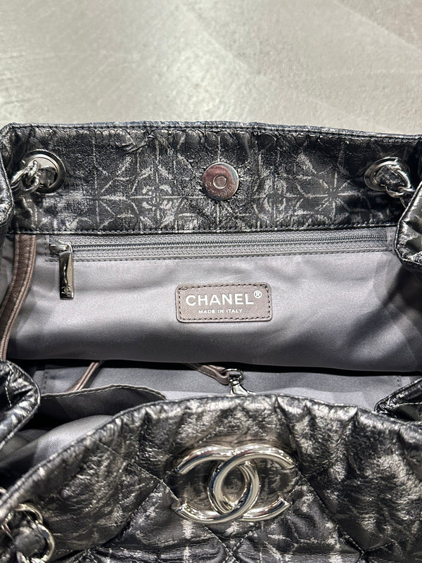 2009-2010 Chanel quilted nylon chain tote bag