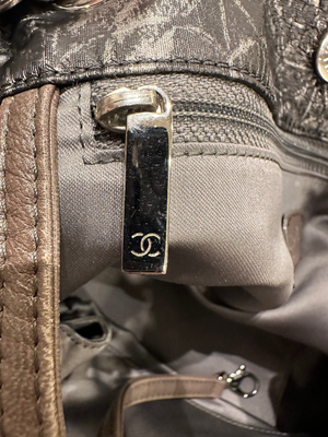 2009-2010 Chanel quilted nylon chain tote bag