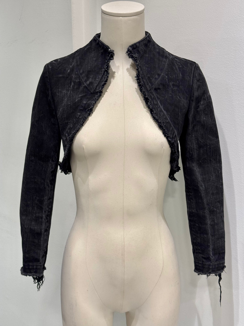 Yohji Yamamoto crop top denim jacket