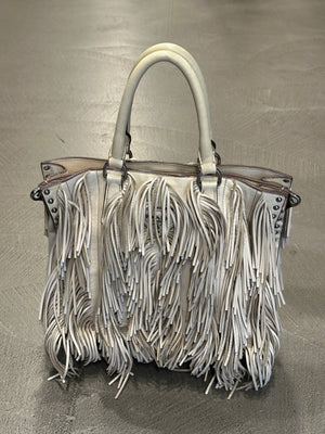 S/S2007 Prada fringe leather tote bag