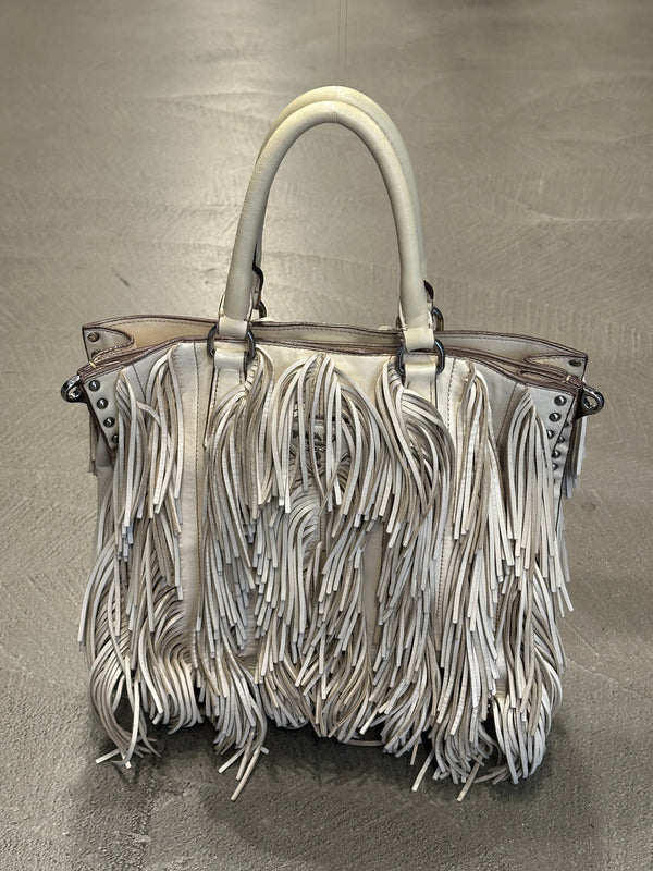 S/S2007 Prada fringe leather tote bag