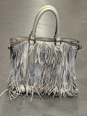 S/S2007 Prada fringe leather tote bag