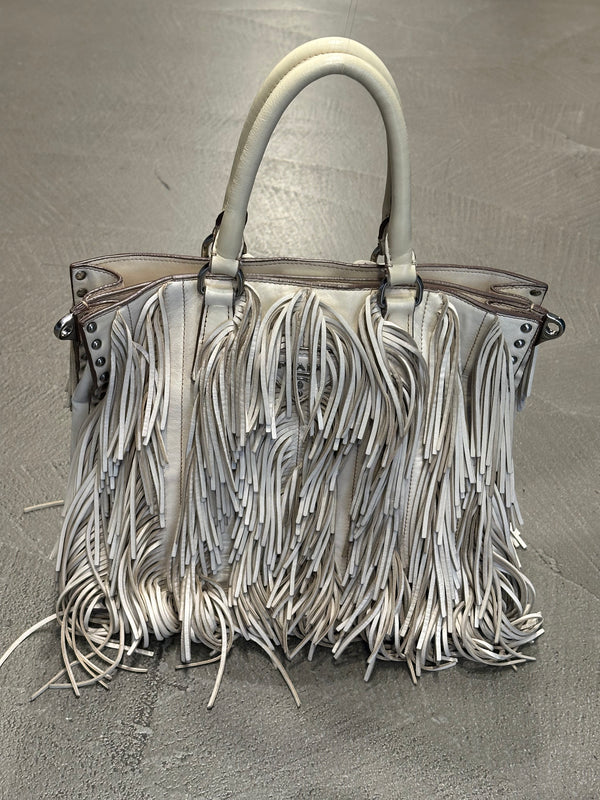 S/S2007 Prada fringe leather tote bag