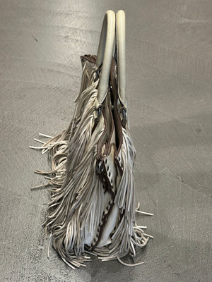 S/S2007 Prada fringe leather tote bag