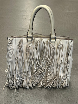 S/S2007 Prada fringe leather tote bag
