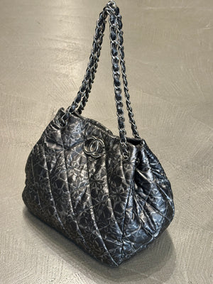 2009-2010 Chanel quilted nylon chain tote bag