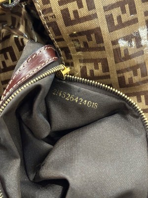 2000s Fendi coated Zucchino Baguette shoulder bag
