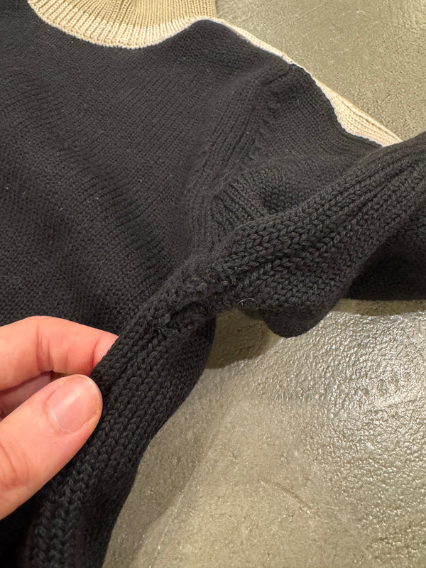 2000s Prada two tone wool knit