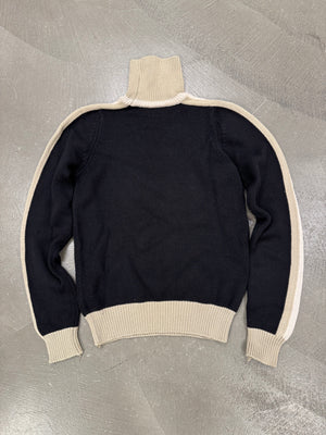2000s Prada two tone wool knit