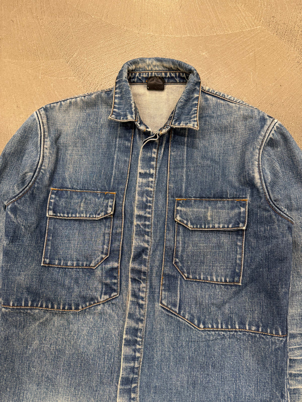 A/W2002 Dior by Hedi Slimane faded denim jacket