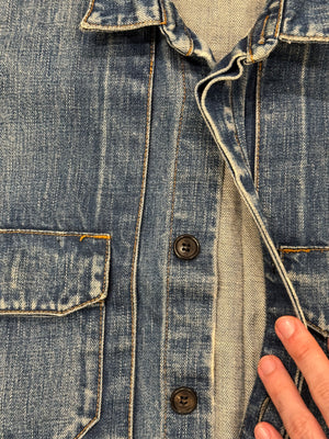 A/W2002 Dior by Hedi Slimane faded denim jacket