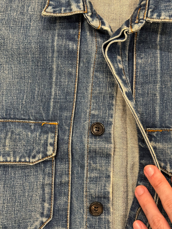 A/W2002 Dior by Hedi Slimane faded denim jacket