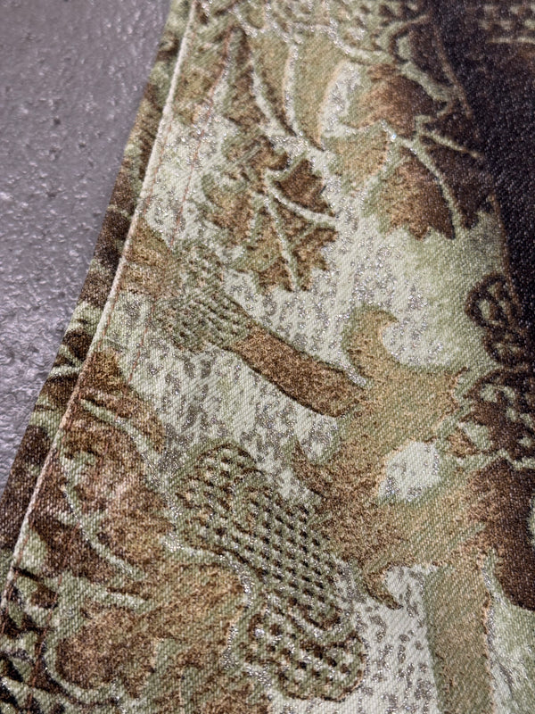 2000s Roberto Cavalli asian embellished pants