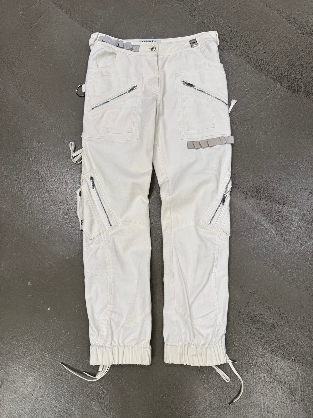 S/S 2003 Christian Dior by John Galliano lace-up bondage cargo pants