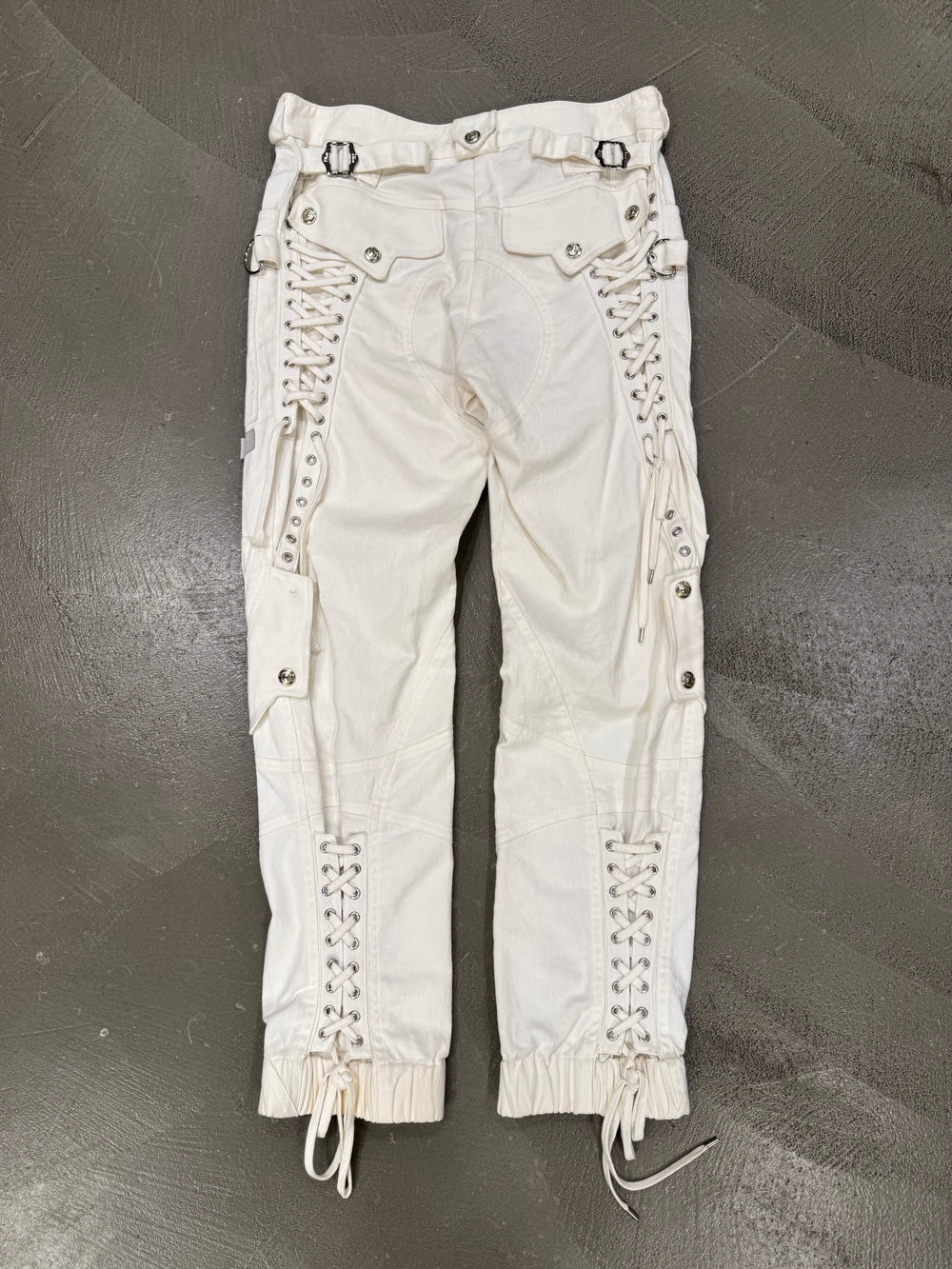S/S 2003 Christian Dior by John Galliano lace-up bondage cargo pants