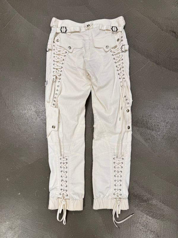 S/S 2003 Christian Dior by John Galliano lace-up bondage cargo pants