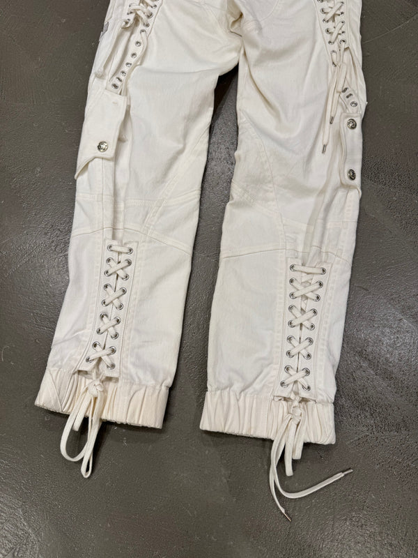 S/S 2003 Christian Dior by John Galliano lace-up bondage cargo pants