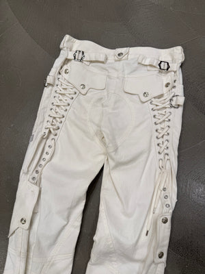 S/S 2003 Christian Dior by John Galliano lace-up bondage cargo pants