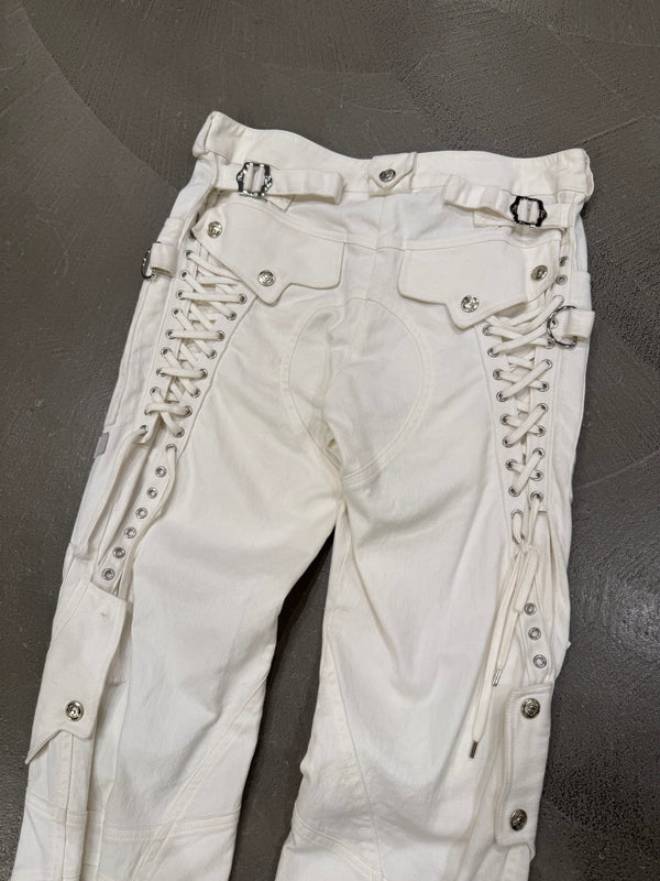 S/S 2003 Christian Dior by John Galliano lace-up bondage cargo pants