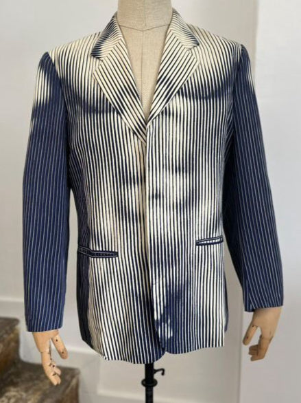 1996 Jean Paul Gaultier optical striped blazer