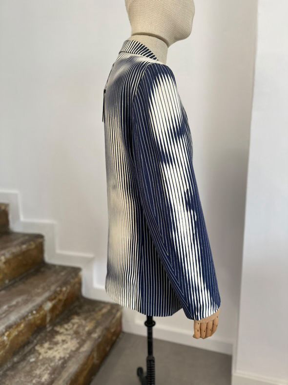 1996 Jean Paul Gaultier optical striped blazer