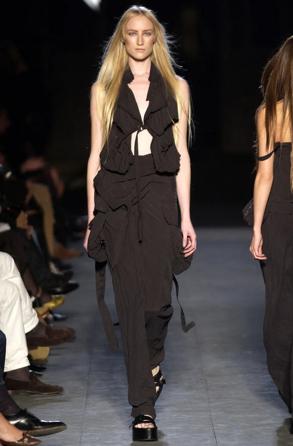 S/S2004 Ann Demeulemeester runway bondage top