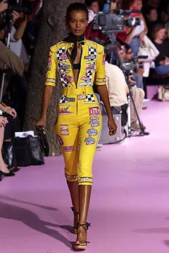 S/S2004 D&G racing motocross patch detailed pants