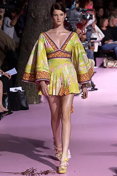 S/S2004 Dolce & Gabbana floral abstract mini dress