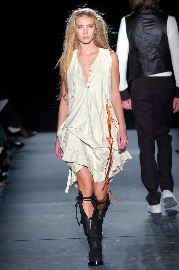 S/S2005 Ann Demeulemeester buttons-up sleeveless shirt